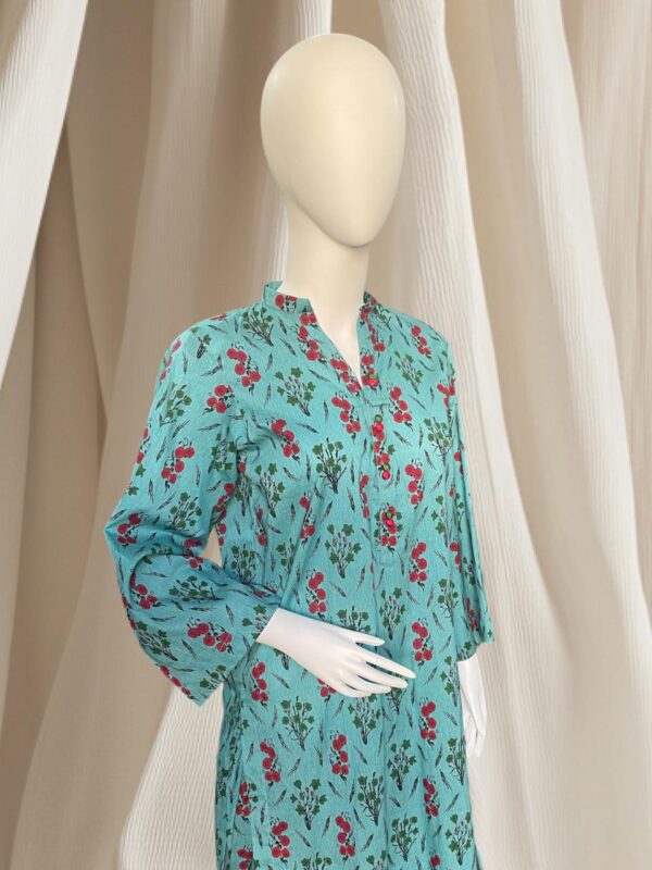 2 Pc Light Blue Lawn Suit - Image 3