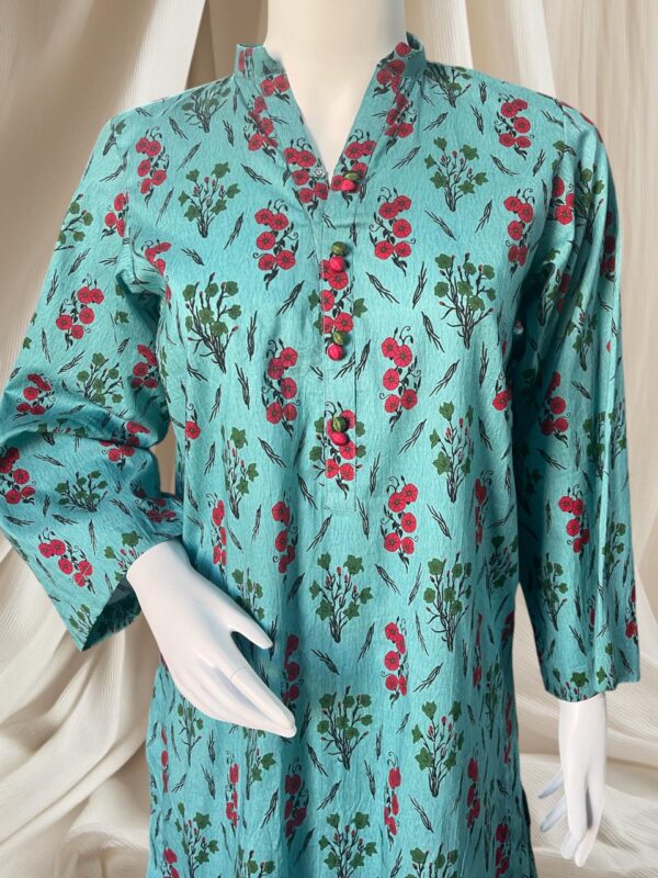 2 Pc Light Blue Lawn Suit - Image 2