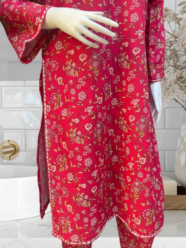 Bahar Pink 2 Pc khaddar Suit - Image 4