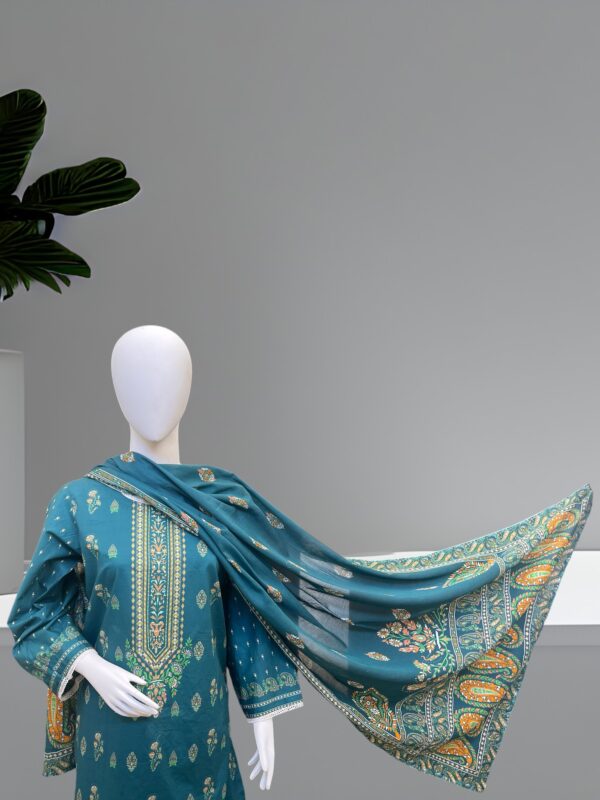 Zinc Lawn 2pcs Shirt Dupatta - Image 3